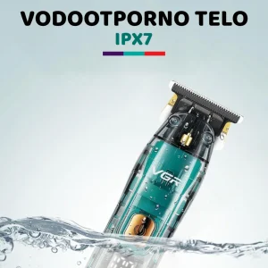 Prikaz vodootpornosti vgr v-961 trimera za bradu i kosu